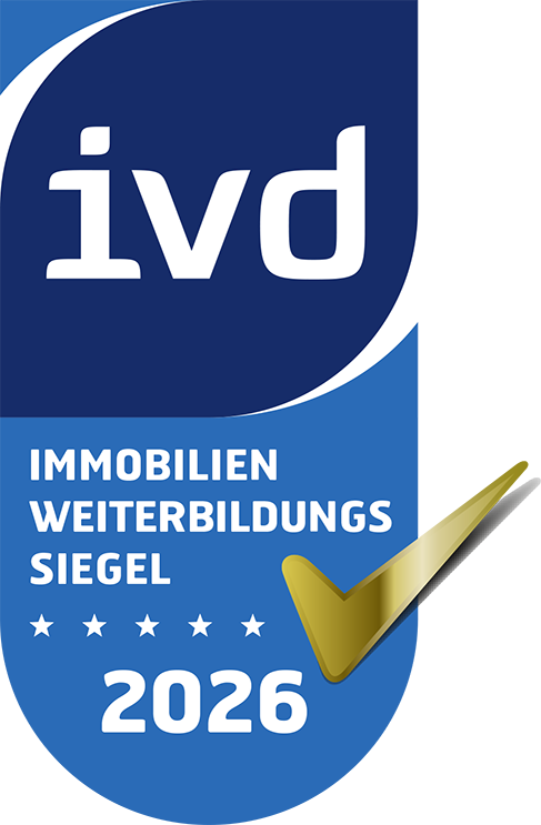 IVD Weiterbildungssiegel 2026 – Leonhard Immobilien als qualifizierter Immobilienexperte vom Immobilienverband Deutschland ausgezeichnet