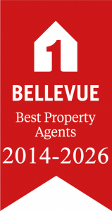 Auszeichnung Bellevue Best Property Agent 2026 für Leonhard Immobilien Hamburg.