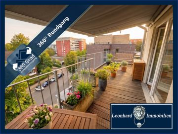 *Penthouse-Feeling in Hamburg-Lokstedt: Viel Licht, Terrasse & bis zu 3,30 m Deckenhöhe*, 22529 Hamburg / Lokstedt, Penthousewohnung